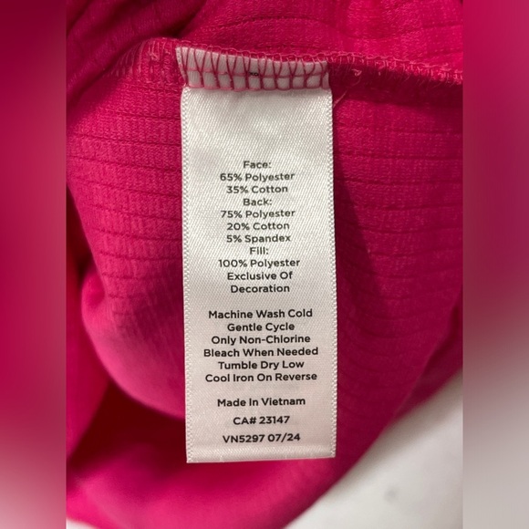 Talbots Plus Fuchsia Pink Mock neck Pullover Knit Sweater Shoulder Button Detail - Picture 11 of 11